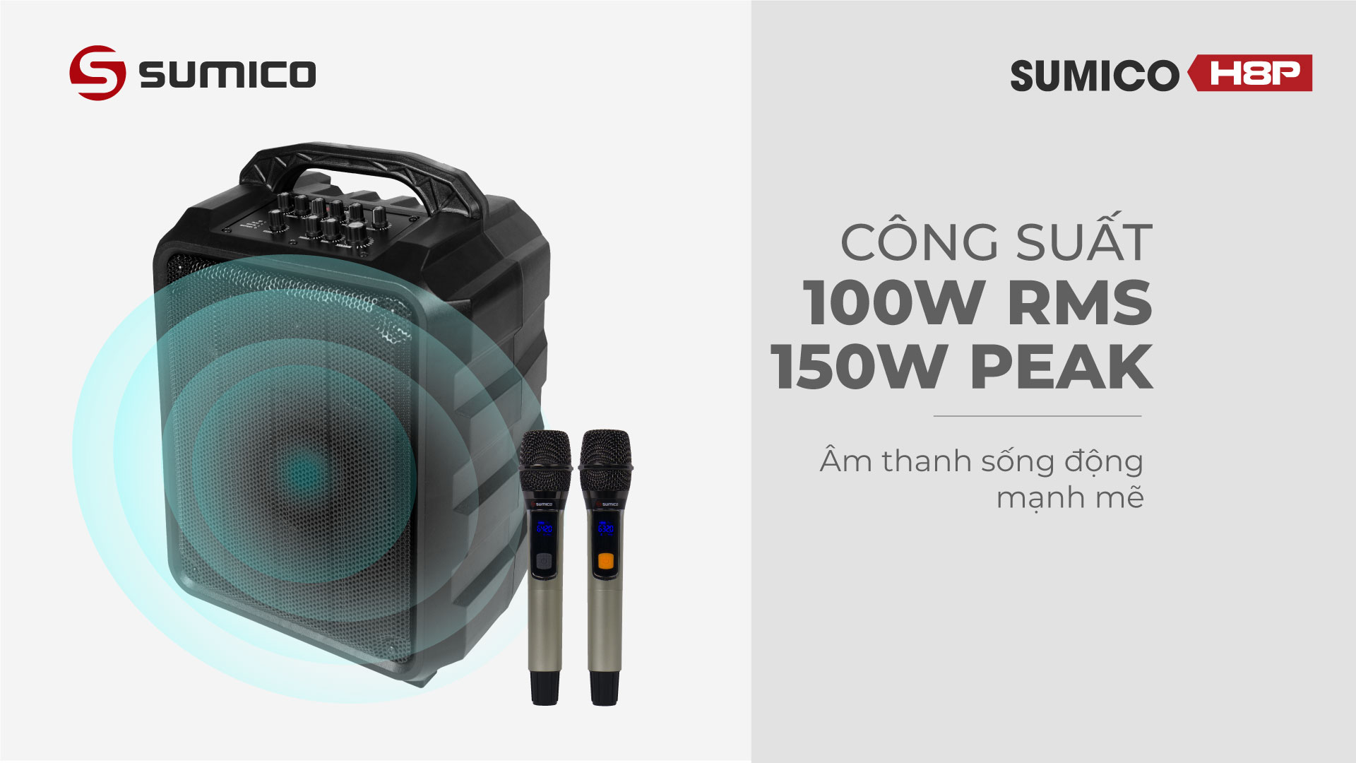 Loa karaoke di động Sumico H8P | Anh Duy Audio